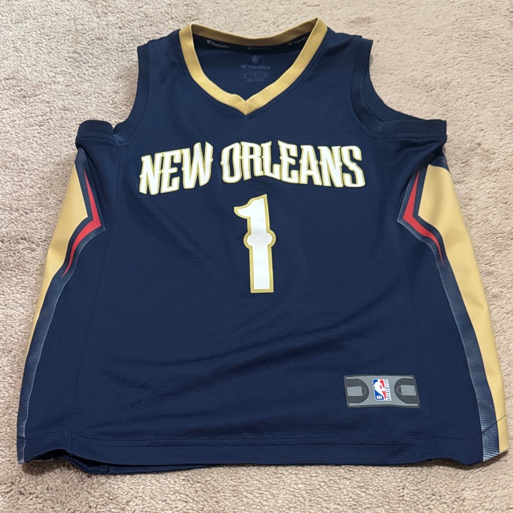 New Orleans Zion Williamson Kids Basketball Jersey - Navy